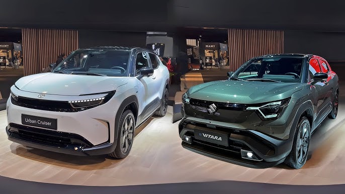 Maruti e Vitara vs Toyota Ebella 543KM electric SUV comparison